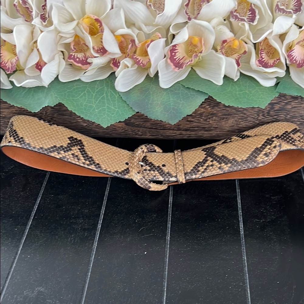 Ralph Lauren Python Belt
